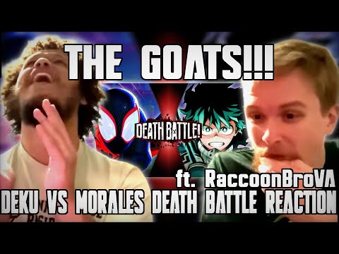 MILES MORALES VS DEKU DEATH BATTLE REACTION!!! HYPE!!! (Feat. Carrick/RacconBroVA)