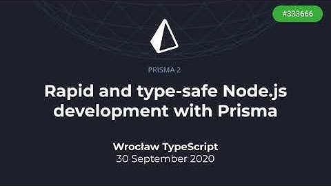 Daniel Norman — Rapid and type-safe Node.js development with Prisma