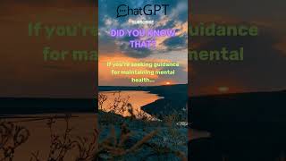 Nurturing Mental Health: Insights and Strategies for Emotional Well-being chatgpt openai shorts