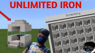How to make unlimited iron machine in Minecraft #minecraft