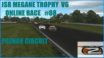 rFactor 2 Multiplayer IsR Megane Trophy #08 Volle Verteidigung - Poznan Circuit rF2 Gameplay