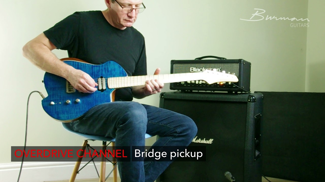 Burman Sola - custom made electric guitar demo NO TALKING!