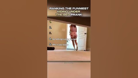 Ranking The Funniest HIDING UNDER THE BED Prank 😂 #shorts