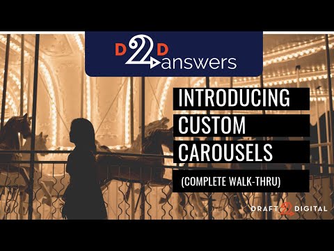 Using Custom Carousels - D2D Author Pages