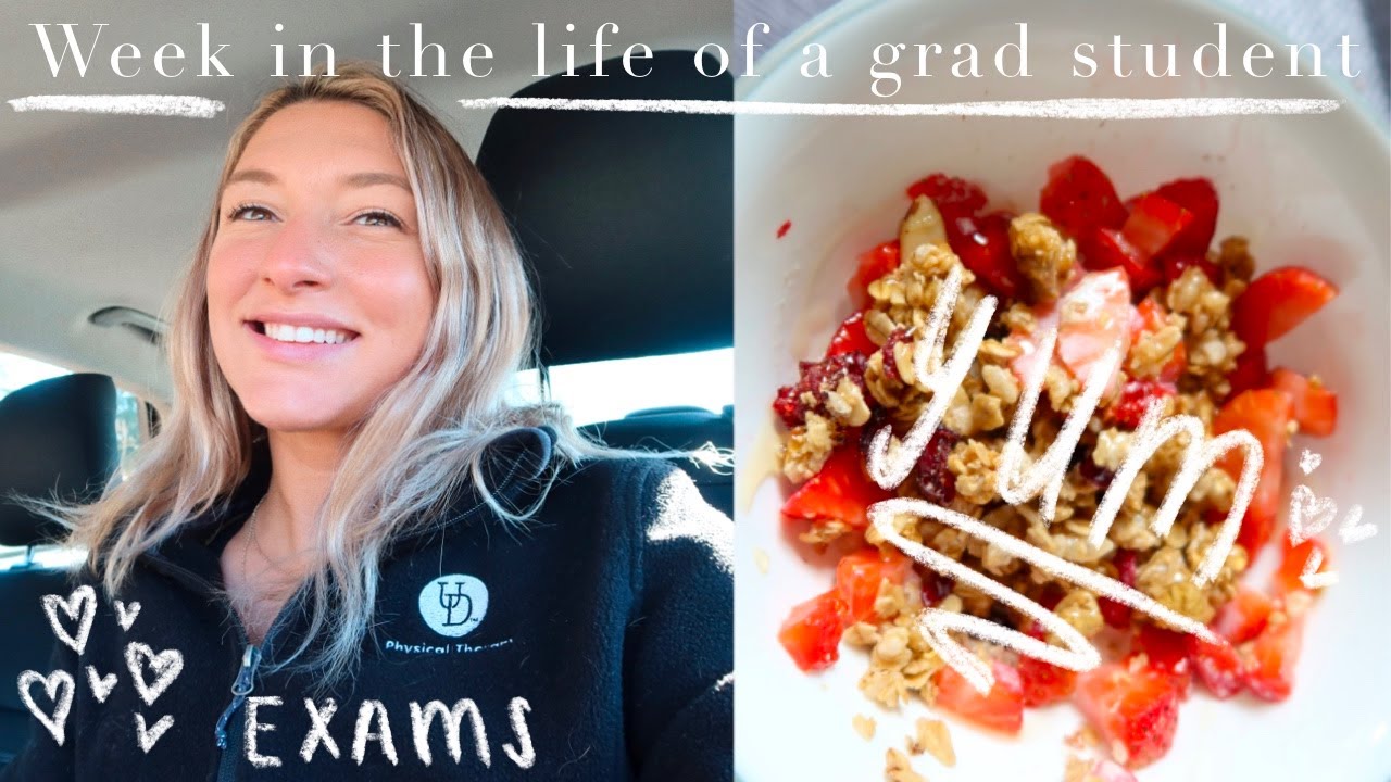 WEEK IN THE LIFE OF A GRAD STUDENT | thermal agents exam, lab, studying, gym