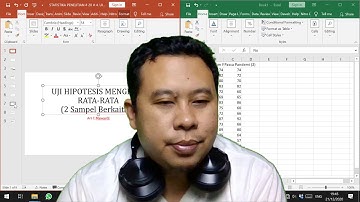 STATISTIKA PENELITIAN # 20 # 4 b Contoh UJI BEDA RATA RATA 2 SAMPEL BERKAITAN dengan Excel