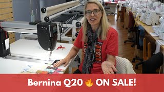 Why the Bernina Q20 Sit-Down is the BEST Longarm Quilting Machine (Now on Sale!)