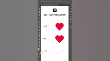 3 Easy Tricks to Create Heart Shape | Adobe Illustrator cc Tutorial | Graphic Design
