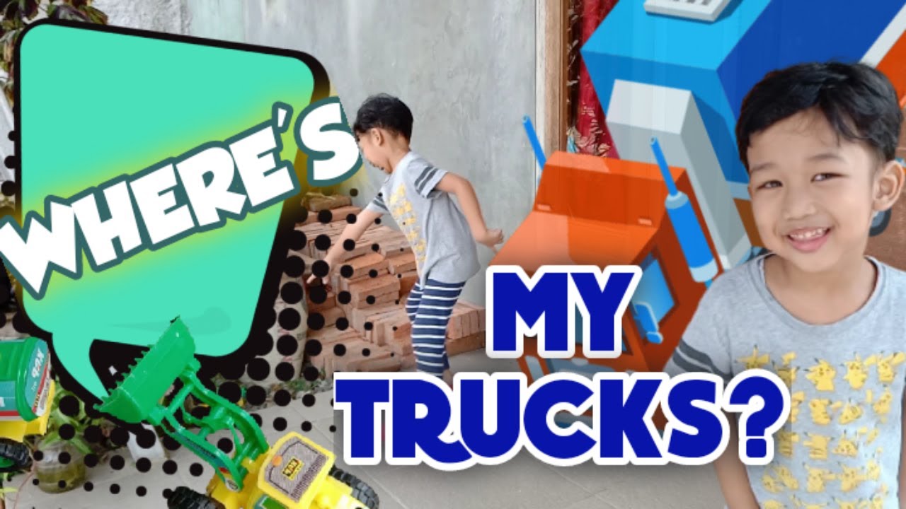 WHERE'S MY TRUCKS FUN PLAY TRUCKS WITH TSABATA Bermain Mainan Truck