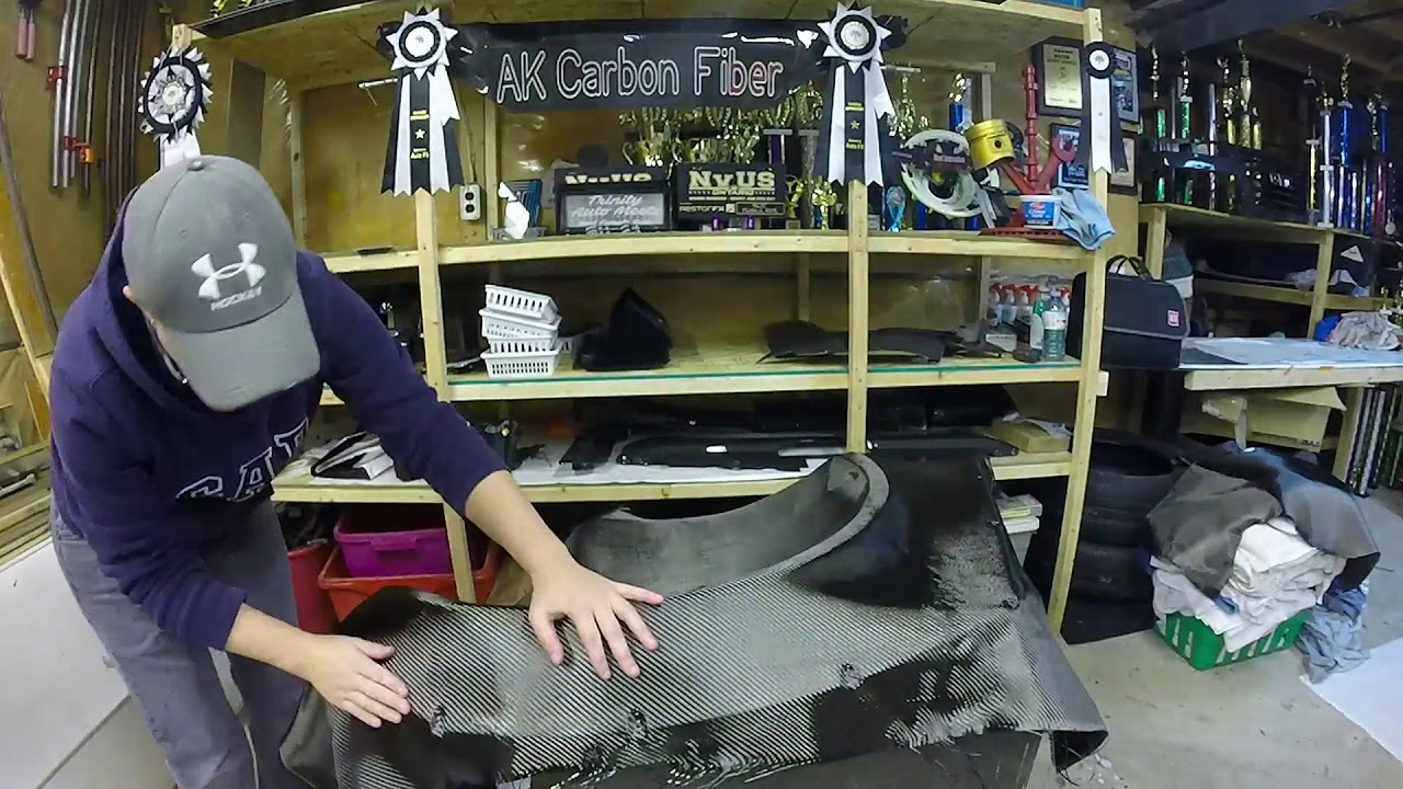 Carbon Fiber Overlay/Skinning Part 1 Laying the Carbon Fiber YouTube