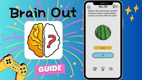 Brain Out: What is the maximum number of pieces that a watermelon can be cut into with 10 cuts?