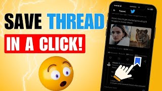 How to save threads on twitter -  EASY !!  Save tweet on twitter