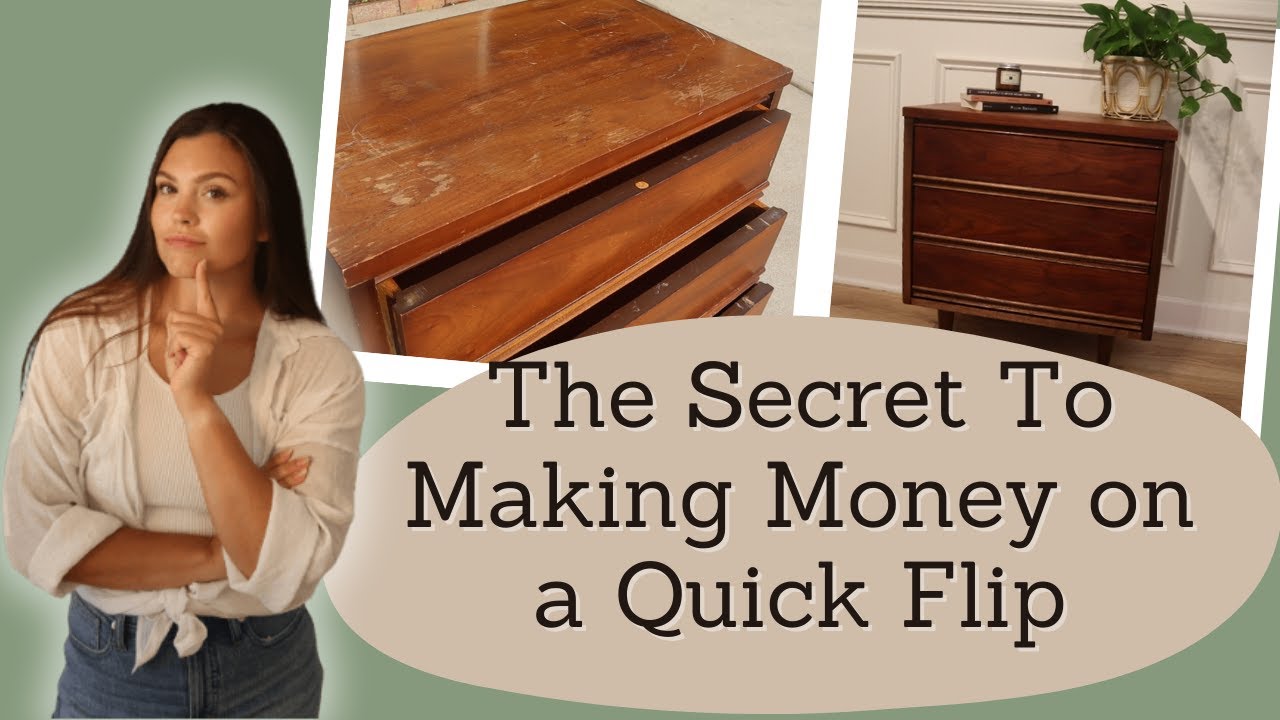 The Easiest Furniture To Flip // Beginner Friendly Furniture Flip YouTube