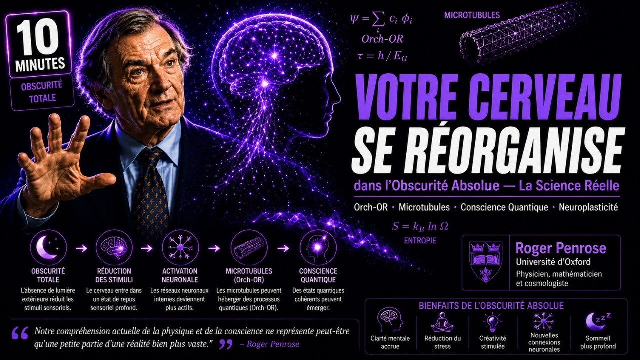 Pourquoi 10 Minutes d'Obscurité Absolue Réorganisent-elles Votre Cerveau ? La Vraie Science |Penrose