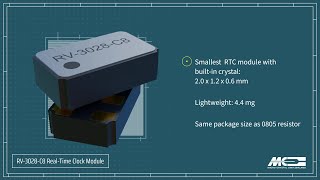 RV-3028-C8: Smallest and highly power efficient  I²C Real-Time Clock Module with built-in crystal Profile