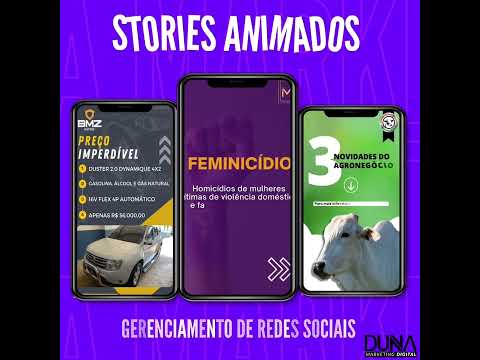 Stories animados, Gestão de redes sociais!