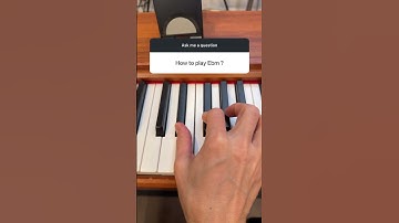 "Eb minor" chord on Piano