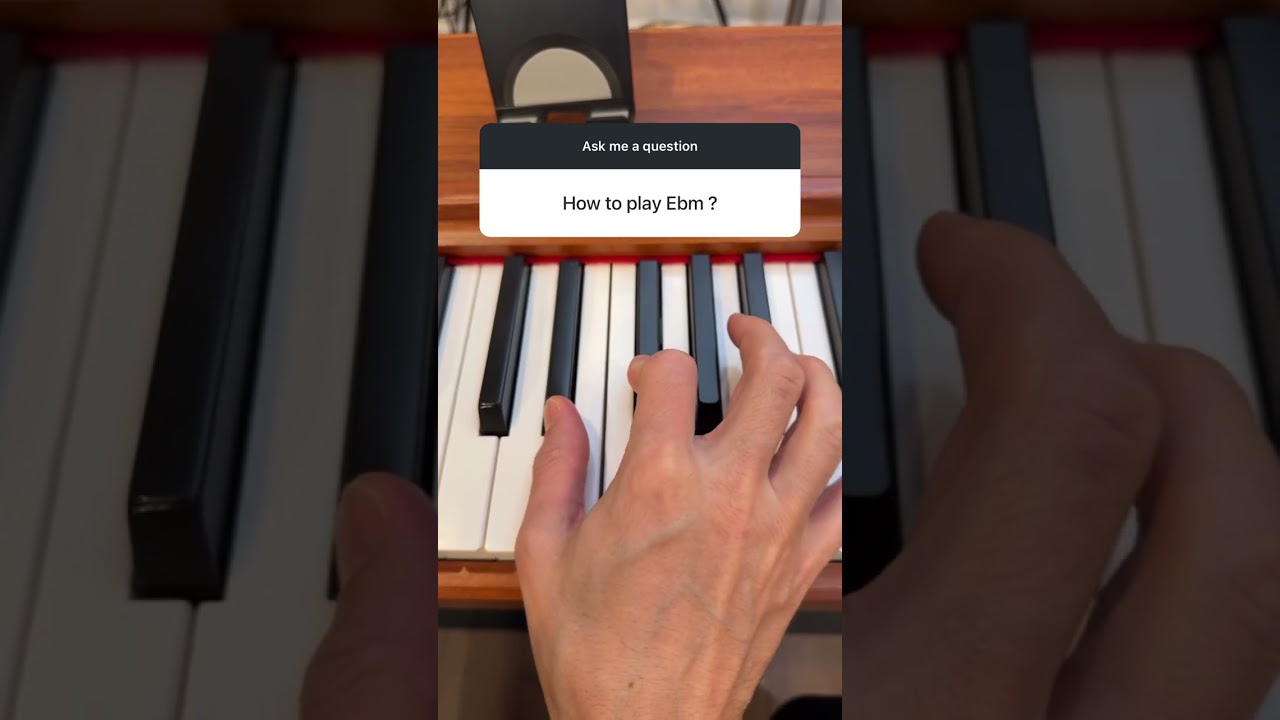 "Eb minor" chord on Piano