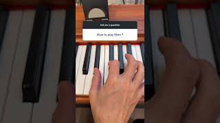 "Eb minor" chord on Piano