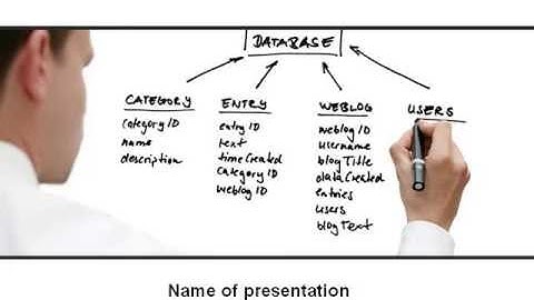 Database PowerPoint Template by PoweredTemplate.com