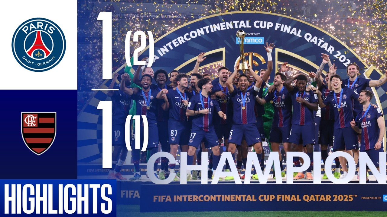 JUSQU’AU BOUT ❤️💙 Nos Parisiens remportent la Coupe Intercontinentale ! 🏆