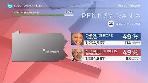 Election Map LITE | After Effects template
