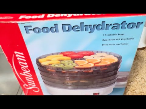 Vintage Sunbeam food dehydrator used for the first time