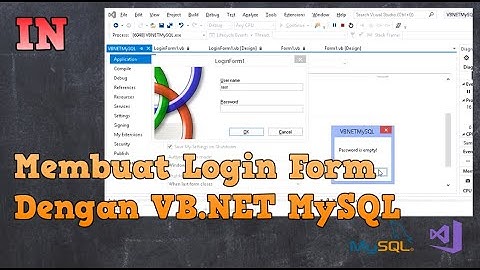 Bagaimana cara membuat Login Form di VB NET dengan Database MySQL