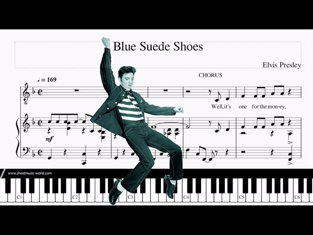 Blue Suede Shoes Sheet Music, Elvis Presley