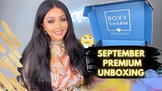 BOXYCHARM 2022 SEPTEMBER PREMIUM UNBOXING &  TRY-ON ✨ MAKEUP LOOK TUTORIAL ❤️