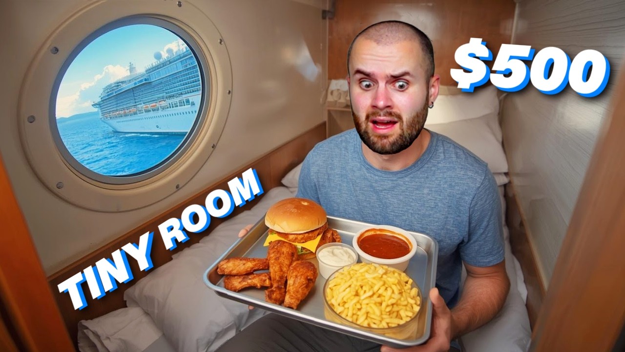 I booked the Smallest Cruise Cabin in the World just to eat - Norwegian Cruise Line $500 Cheap Trip