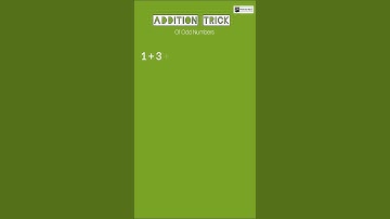 Addition Trick | Odd numbers addition | Trick to add odd numbers #shortfeed #mathstricks