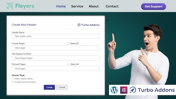 Elementor Header and Footer Builder 2025 – Best Way with Turbo Addons