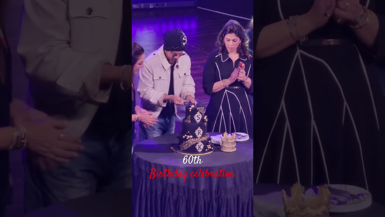 Shahrukh khana 60th birthday celebration 🎉 #srk #bollywood #shahrukhan #birthday #celebration