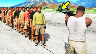 Сколько людей может убить 1 пуля в GTA 5... Сколько людей может убить 1 пуля в GTA 5...