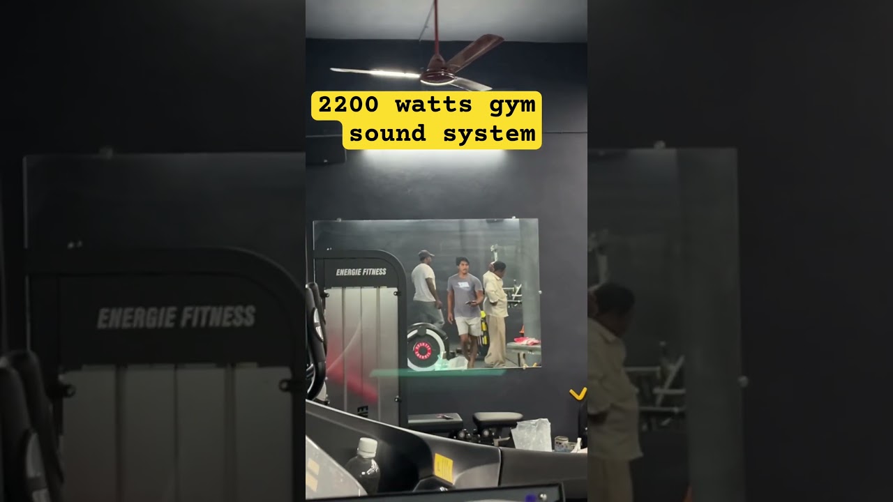 2200 watts gym sound system