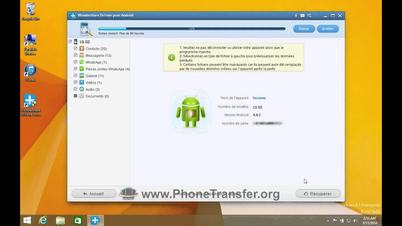 Comment Faire Pour Recuperer Les Donnees Supprimees De Lg G2 Avec