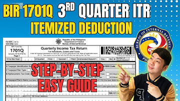 1701Q 3rd quarter 2025 : How to File 1701Q using eBIR Online | ITEMIZED DEDUCTION | Beginner Guide