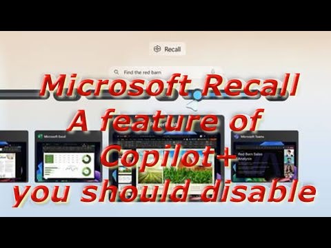 Microsoft Recall A Copilot Plus Feature Coming to PCs - YouTube