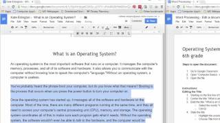 Word Processing Exercise - What is an Operating System