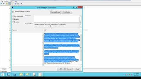 How To Turn Off Animations during Windows 10 sign-on |  Disable windows first sign in