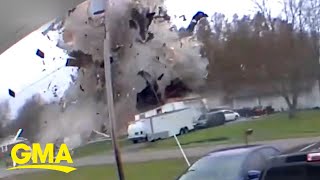 Eyewitnesses speak out after deadly home explosion caught on camera