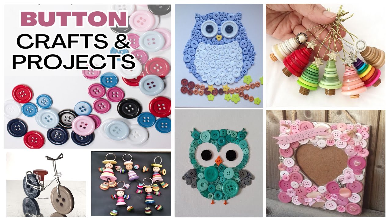 DIY Projects Made With Buttons / Diy Button For your Craft projects #art #diy #craft