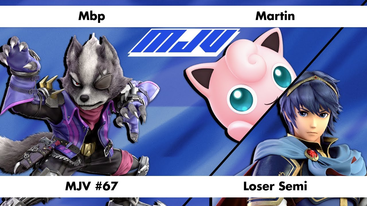 MJV #67 - Mbp (Wolf) Vs. Martin (Jigglypuff, Marth) - Loser Semi