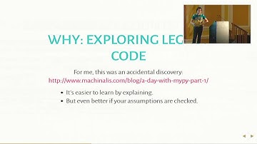 Pycon UK 2016: Python and static types: Let