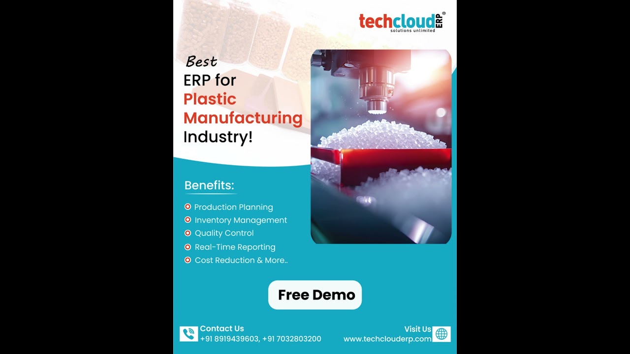 🎯 Tech Cloud ERP – The Best ERP for Plastic Manufacturing Industry!