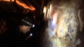 Dry Scraping a Bison Hide at White Pine Wilderness Academy