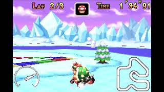 Mario Kart Super Circuit - Snow Land - Non-Shortcut flap - 01986