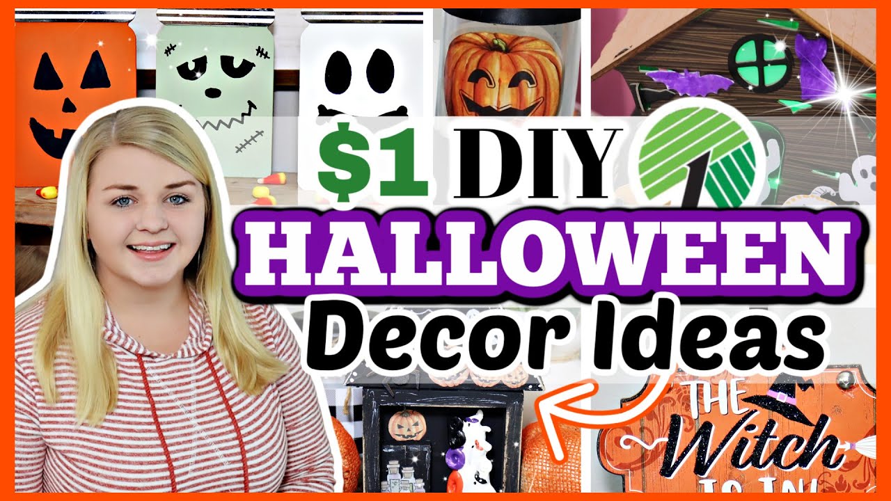 1 *NEW* DOLLAR TREE DIY Halloween Decor Ideas 2021 Krafts by Katelyn