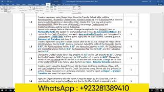 BI 108   Access Final Grader Project   CH1   CH4|BI 108 - Access Final Grader Project - CH1 - CH4